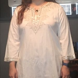 SAACHI tunic with beading